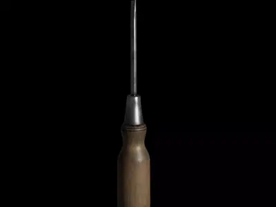 Screwdriver Low-poly 3D model 8