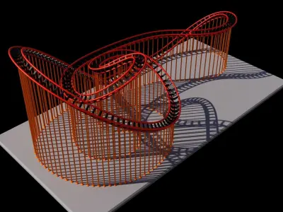 roller coaster 3D print model