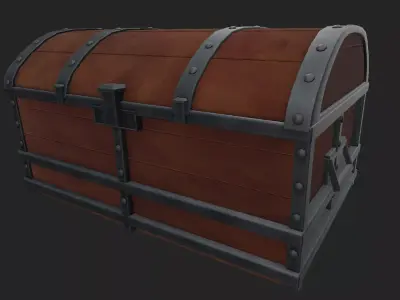 Chest Stylized Low-poly 3D model