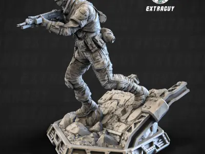 Omnibus Pilot 100mm and 32mm 3D print model