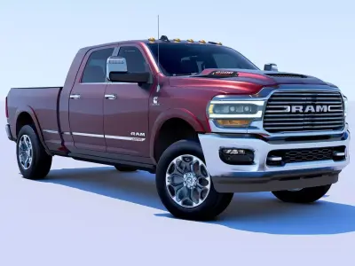 RAM 2500 Limited Mega Cab Stock 2024 Refresh 3D model