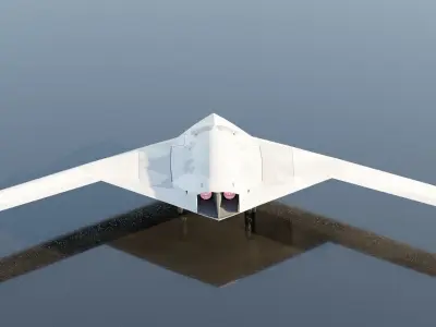 Northrop Grumman RQ-180 White Bat - FREE Free low-poly 3D model