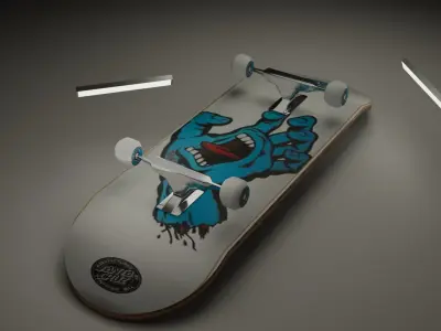 Santa Cruz Skate Board 3D model