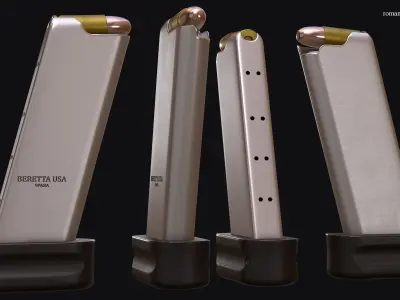 Beretta NANO Low-poly 3D model