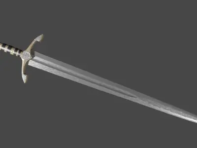 Excalibur sword Low-poly 3D model buy