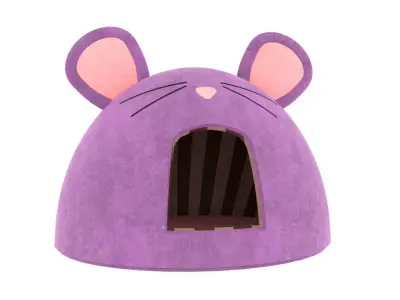 Mouse Meow Hut Cat Hut Cat Tent Pink 3D model