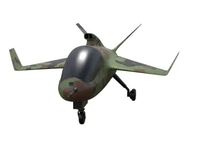 military toy aircraft 3D model