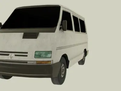 Renault Trafic Low-poly 3D model