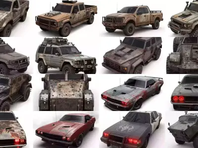 Ultimate Stylized Vehicles Mega Collection 3D Model Pack