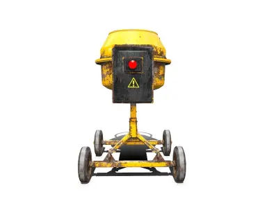 Concrete Mixer Low-poly PBR Low-poly 3D model