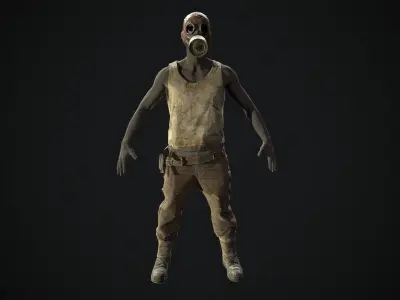 Skull armor 11 Low-poly 3D model
