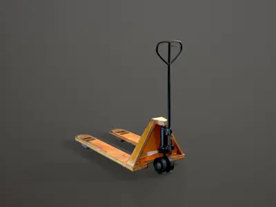 Pallet Truck Game-Ready Model Low-poly 3D model