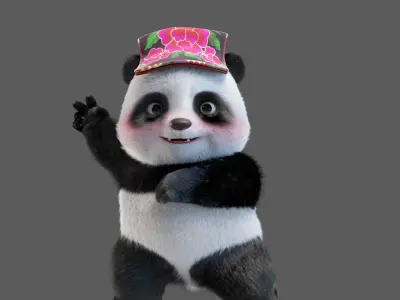 Cute Panda 3D model