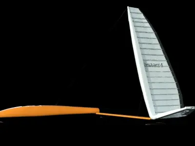 Vestas Sailrocket Low-poly 3D model