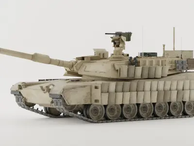 M1A2  Abrams 3D model