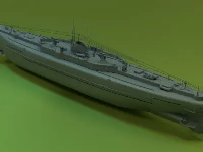 SMS U-151 3D model