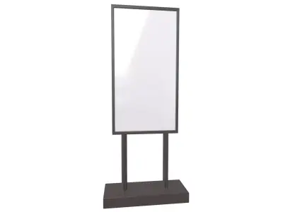 Advertising Display Mockup v1 001 Low-poly 3D model