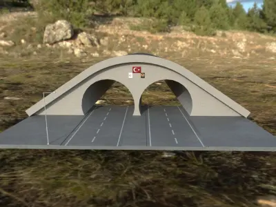 Ovit Land Transportation  Highway Tunnel 3D model