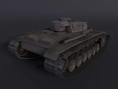 Panzer Kpfw III 3 J1 High poly 3D model