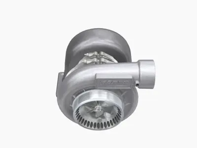 Harts H6 Pro275 134mm turbocharger Low-poly 3D model