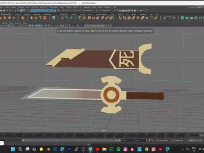 MINI KNIFE Low-poly 3D model