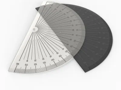 Protractor 3D model