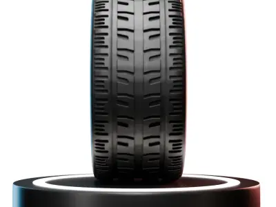Realistic Car Wheel 3D Model - 4K Textures Realistic 3D model Low-poly 3D model