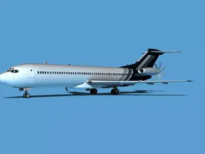 Boeing 7X7-2 Jet Fan V206 3D model