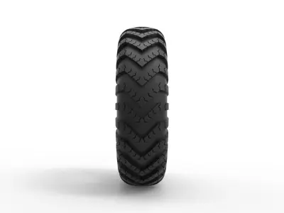 Military tire I-159 Scale 1 to 25 3D print model