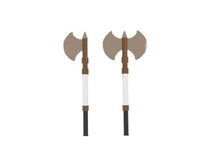 Axe Battle Free Free low-poly 3D model