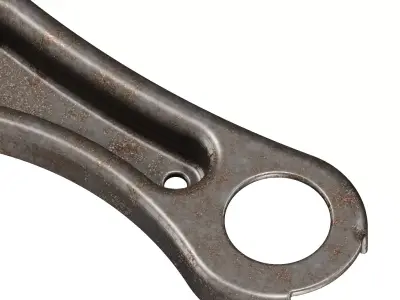 Rusty Vehicle Suspension Arm 3D model