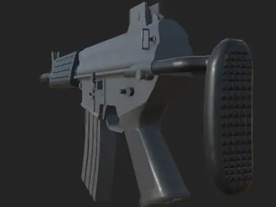 Daewoo K1a Korean SMG 3D model