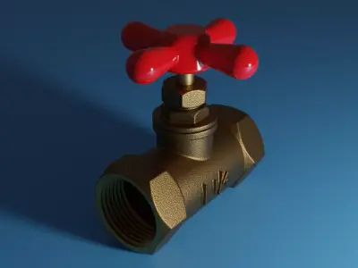 Metal Pipe with tool 3D model