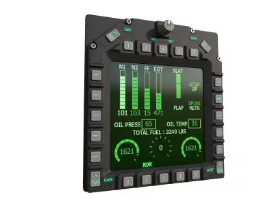 Multi Function Display  MFD 3D model