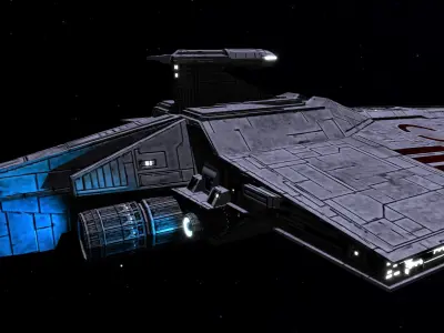 STAR WARS - ACCLAMATOR 2 CLASS ASSAULT SHIP 3D model
