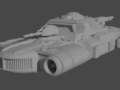 Star Wars Heavy Rebel Combat Landspeeder Battlefront 2004 3D print model