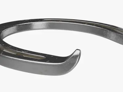 Horseshoe 1 Textured 3D model