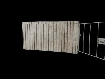 Dog Cage - 2 Models - PBR - Textured Low-poly 3D model