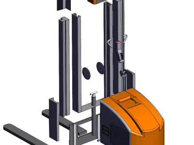 Stacking forklift 3D model