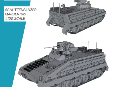 Schuetzenpanzer Marder 1A3 3D print model