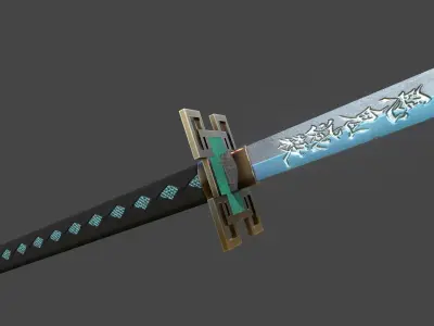 Muichiro Tokito Hashira Nichirin Kimetsu no Yaiba - Demon Slayer 3D model