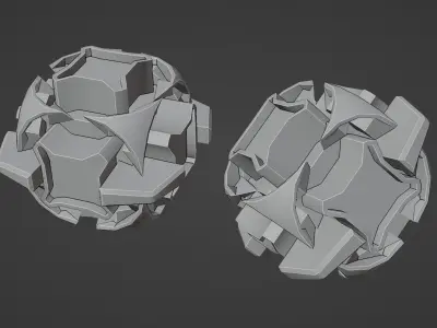 Sci-Fi prop Low-poly 3D model get