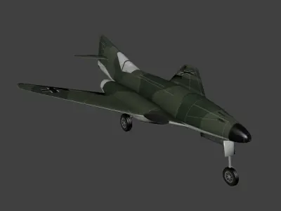 Messerschmidt Me 262 HG III Low-poly 3D model