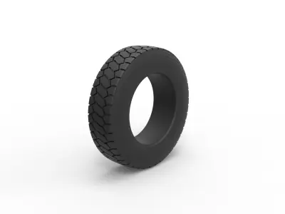Truck tire Scale 1 to 25 3D print model purchase