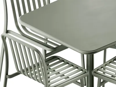 Kano Chair and Jos Square Table by Babel D 3D model