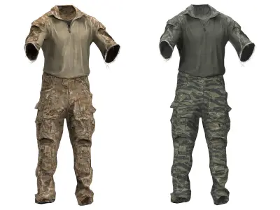 CRYE PRECISION COMBAT UNIFORM Low-poly 3D model