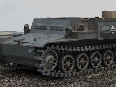 Ammunition Tractor VK 3-02 3D model