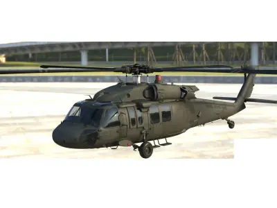 Blackhawk helicopter 3D model
