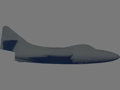 F9F-5 Panther 3D model