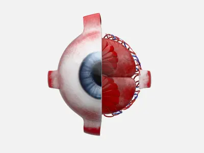 Eye anatomy 3D model